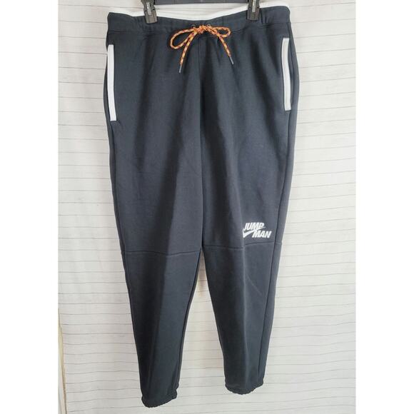 NIKE AIR JORDAN STRAIGHT SWEAT PANTS IN BLACK, SZ XL - Picture 1 of 16